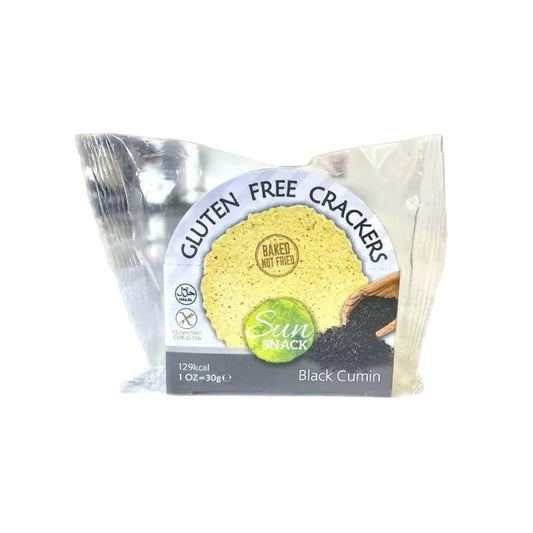 Crackers apéritifs au fromage et cumin sans gluten - par 2