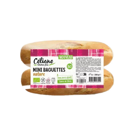 Deux petites baguettes sans gluten bio - par 2