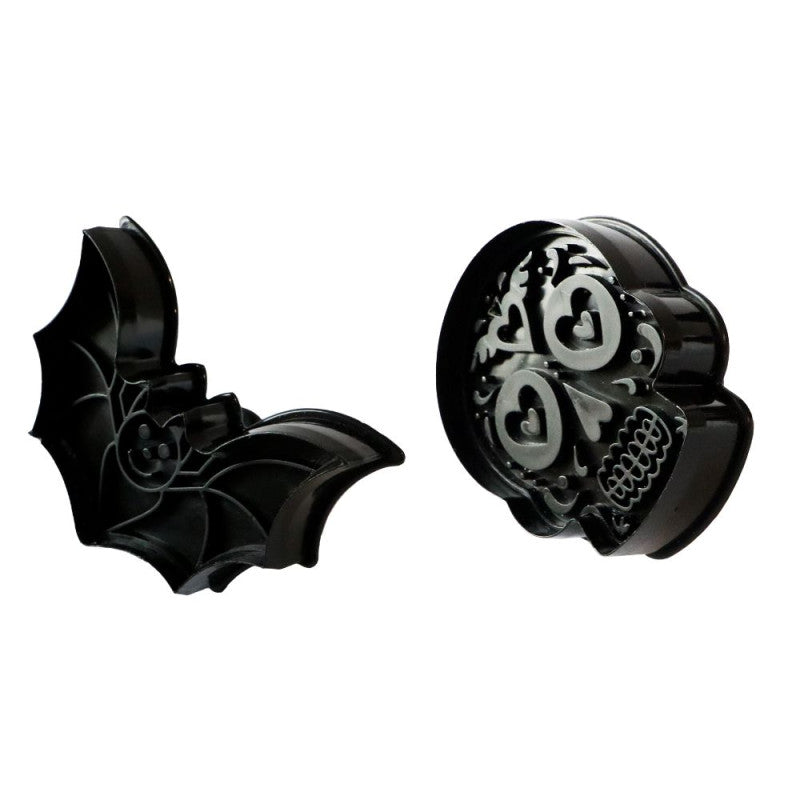 Emporte-pièces éjecteurs pour biscuits Halloween x2
