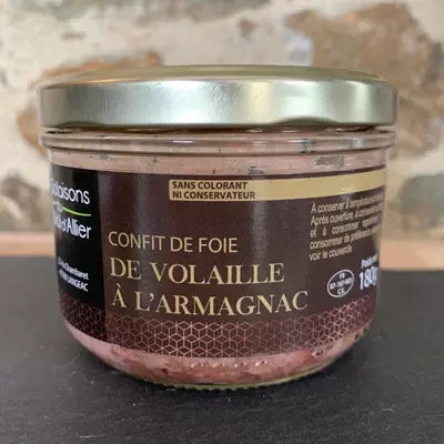 Confit de foie de volaille à l'Armagnac 180gr