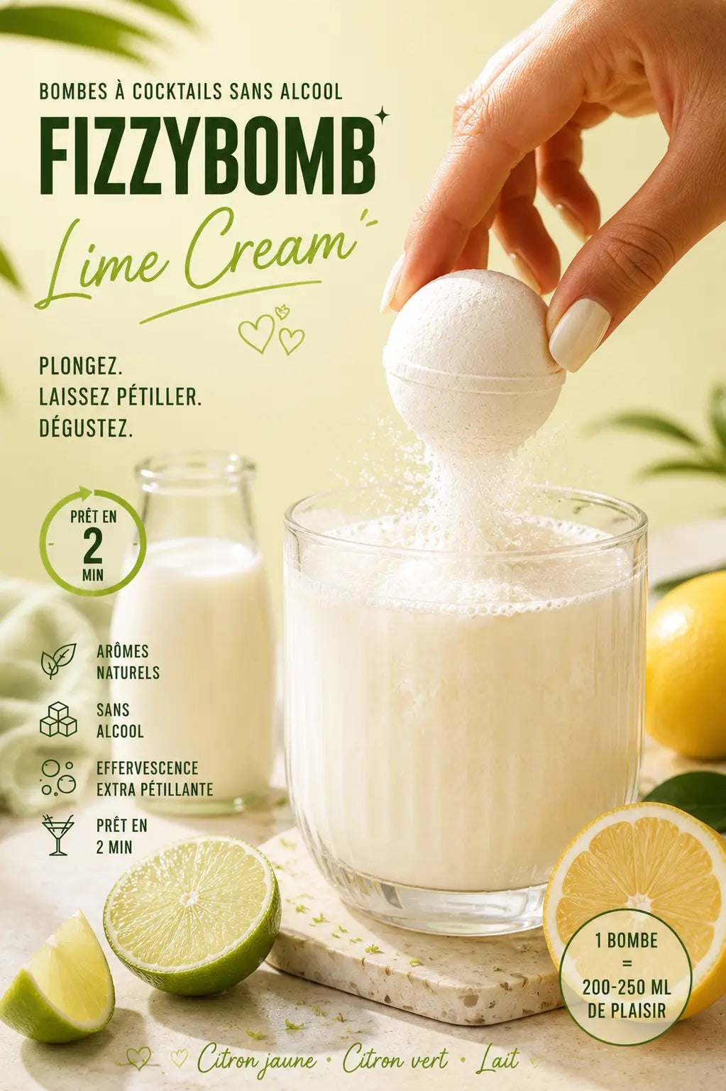 Bombe à cocktail limonade brésilienne
