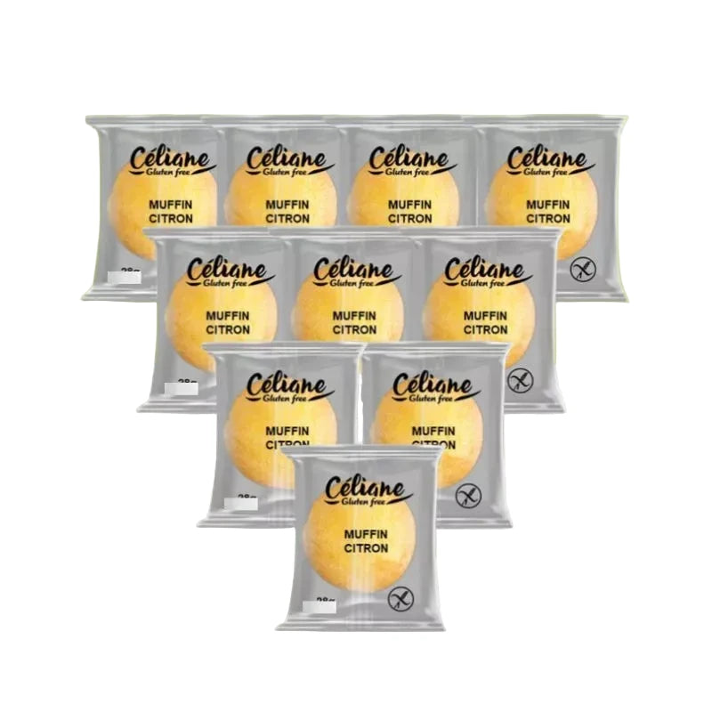Lot de 10 moelleux au citron sans gluten et sans lait - par 2