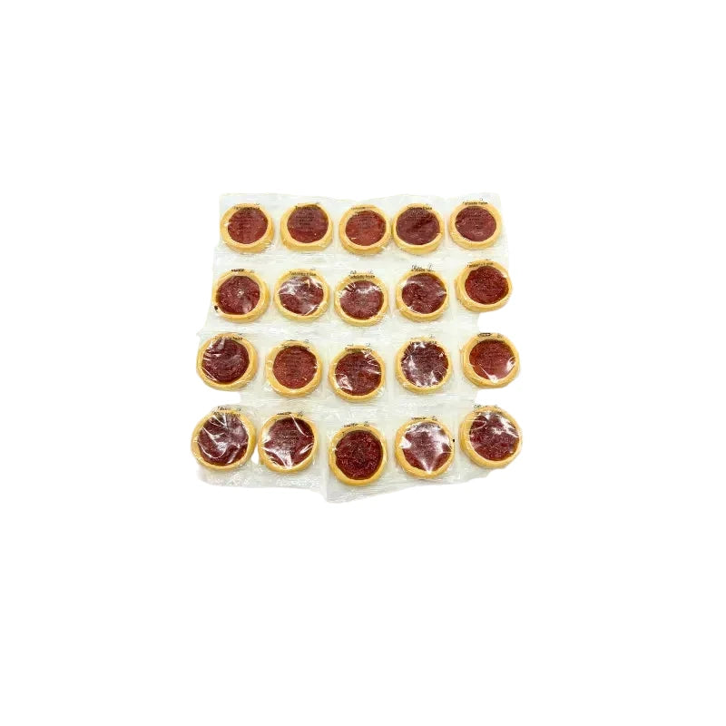 Lot de 20 tartelettes à la fraise sans gluten et vegan - par 2