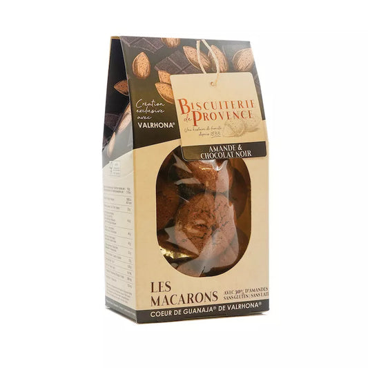 Macarons amandes et chocolat Valrhona sans gluten