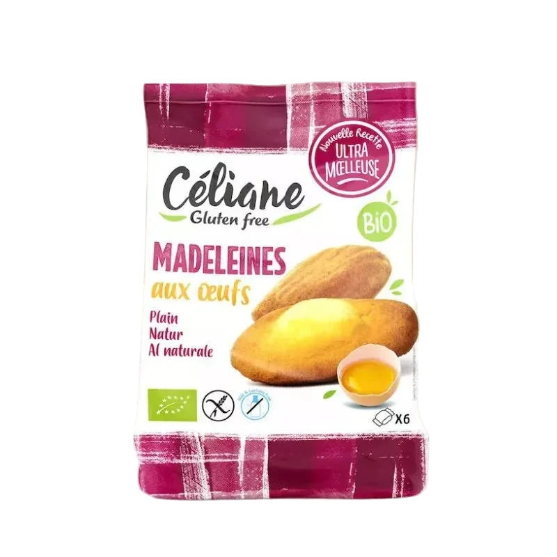 Madeleines aux oeufs sans gluten et bio - par 2