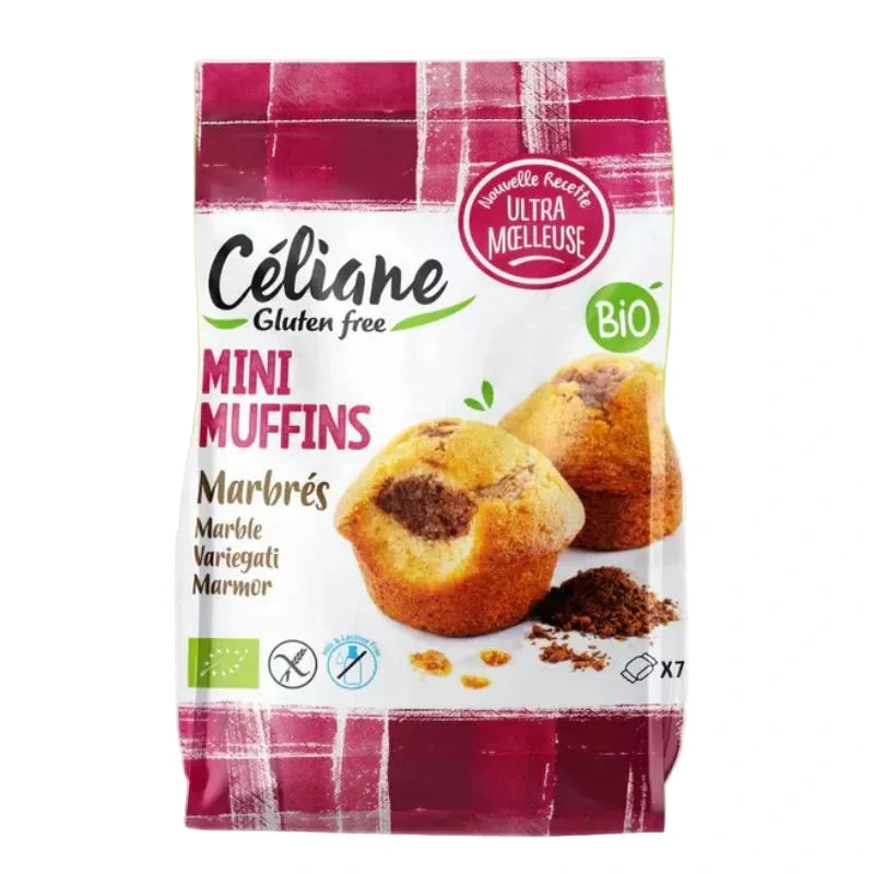 Mini muffins marbrés chocolat bio sans gluten - par 2