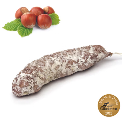 Saucisson sec aux noisettes