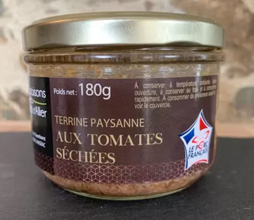 Terrine Paysanne aux Tomates Séchées 180gr