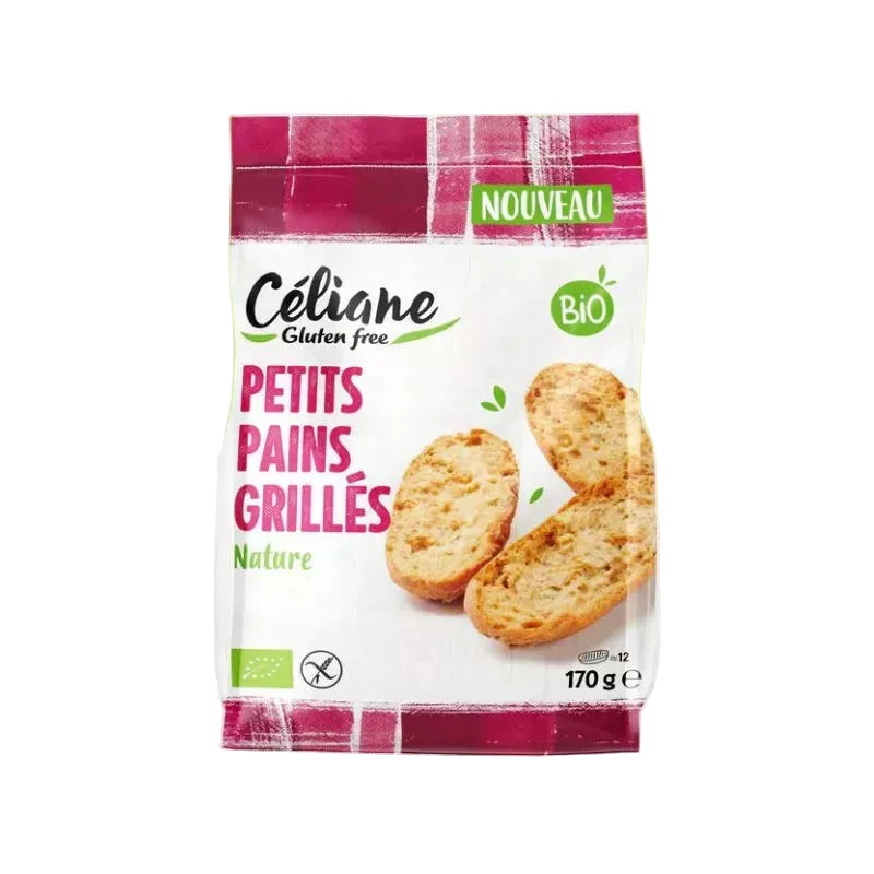 Petits pains grillés sans gluten et bio - par 2