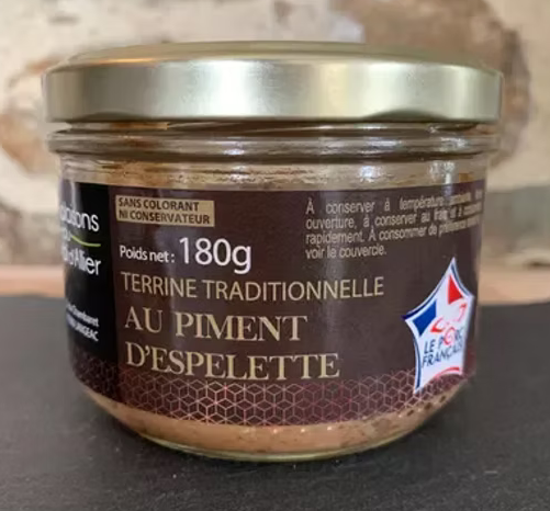 Terrine Campagnarde au Piment d'Espelette 180gr