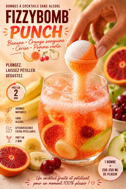 bombe à cocktail PUNCH sans alcool