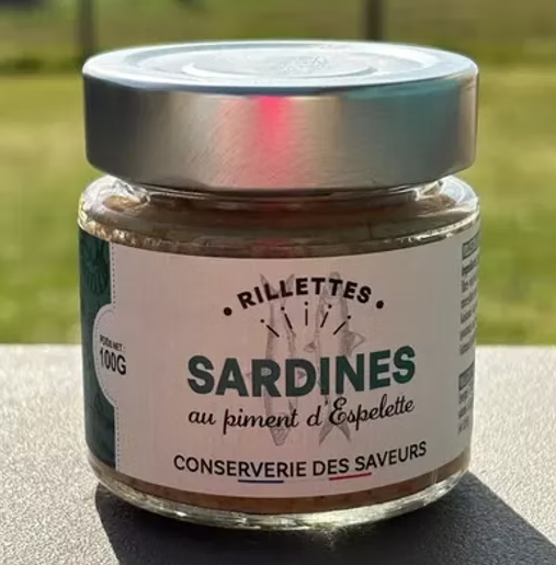 Rillettes de sardines au piment d'Espelette - 100gr