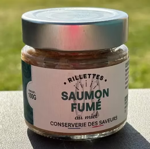 Rillettes de saumon fumé au miel - 100g
